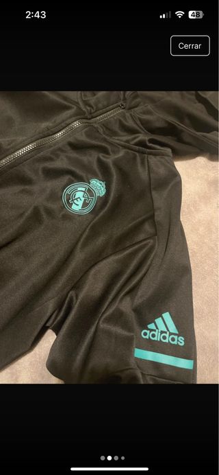 Chaqueta Adidas Real Madrid Negra