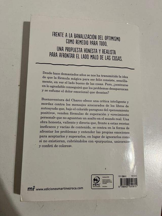 libro Hasta ￼ los cojones de pensamiento ￼
