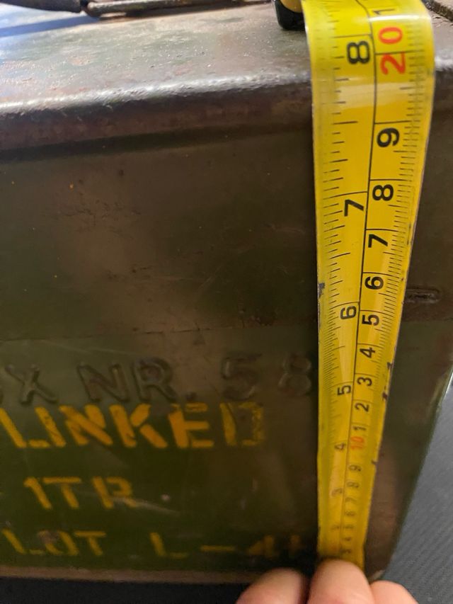 Cassetta metallica militare vintage