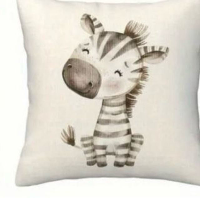 Cuscino per cameretta del bambino - Zebra