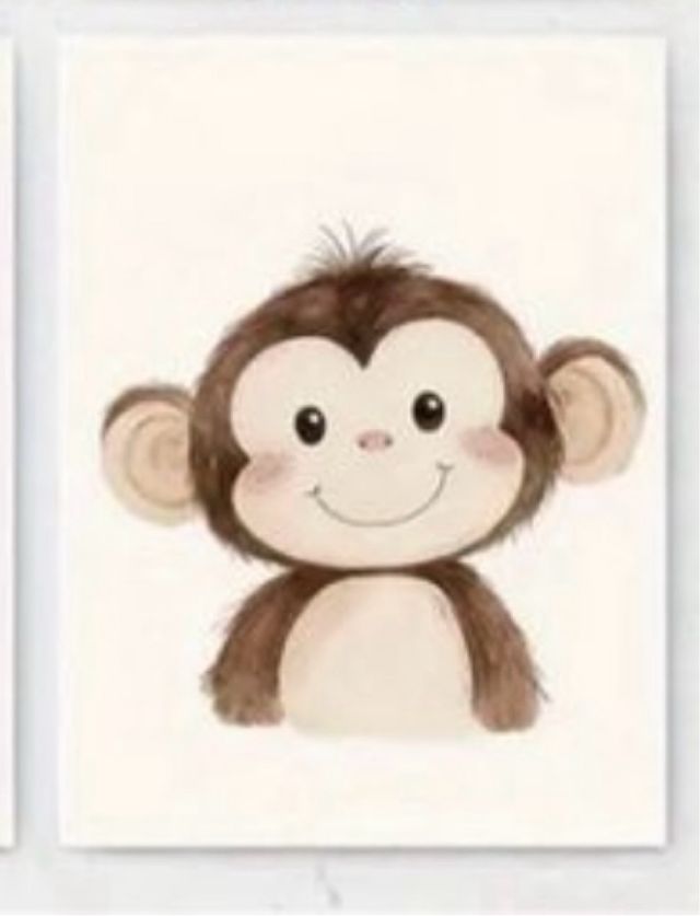 3 Teli Decorativi per Camera del Bambino con Animali