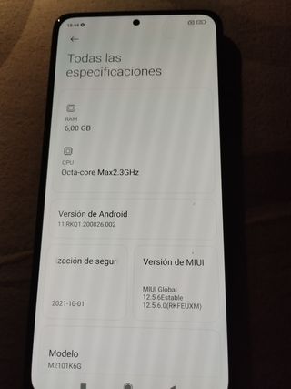 Móvil Xiaomi Redmi Negro