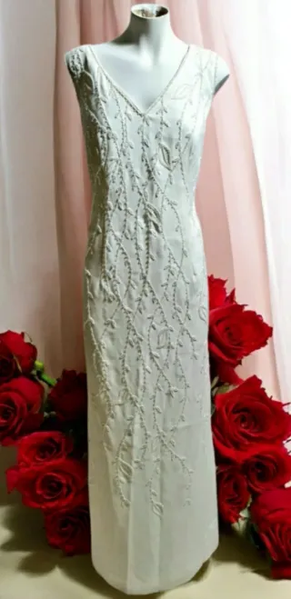 LIQUIDACIÓN Vestido de Novia Civil Blanco crudo