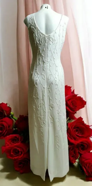 LIQUIDACIÓN Vestido de Novia Civil Blanco crudo