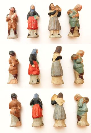 Belén 4 Figuras Terracota Murcia S.XX
