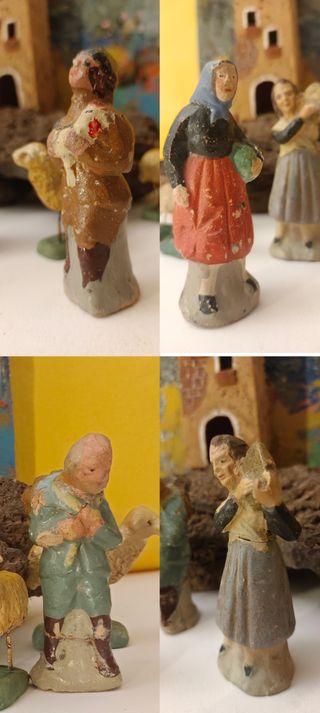 Belén 4 Figuras Terracota Murcia S.XX