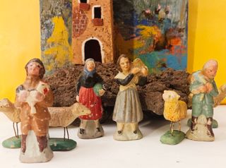 Belén 4 Figuras Terracota Murcia S.XX