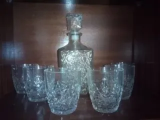 Juego 6 Vasos Whisky Cristal Tallado