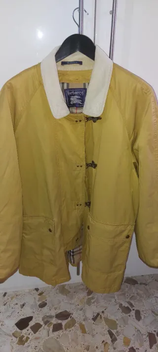 Trench Burberrys Uomo Vintage Giallo