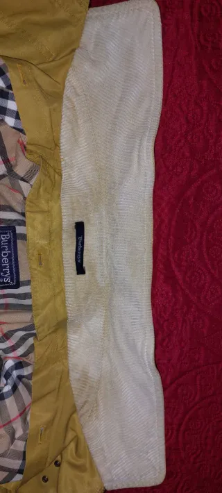 Trench Burberrys Uomo Vintage Giallo