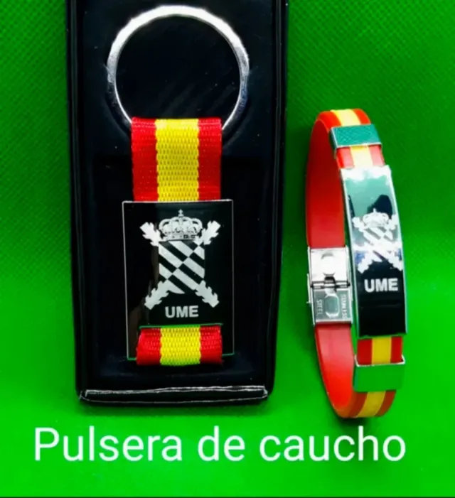 UME LLAVERO+PULSERA COLORES DE ESPAÑA