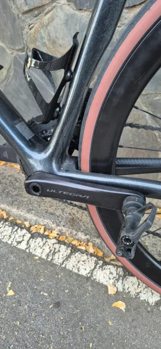 Bici de carretera carbono Giant TCR talla L Negra