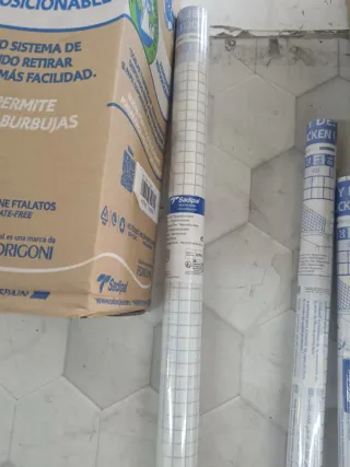 Rollo plástico adhesivo transparente 0.45x5m-0.33x