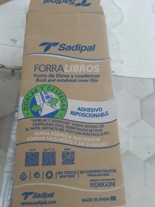 Rollo plástico adhesivo transparente 0.45x5m-0.33x