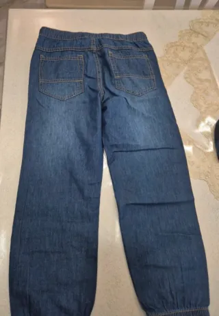 Pantalone bimbo jeans con elastico