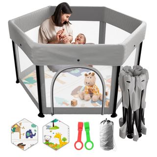 Parque infantil plegable 126x126 cm
