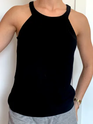 Blusa Vero Moda negra transparente