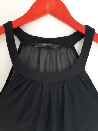 Blusa Vero Moda negra transparente