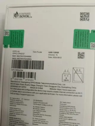 OPPO A5 Precintado, sin abrir la caja.