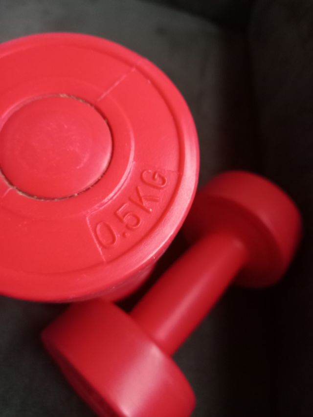 Manubri Rossi per Ginnastica