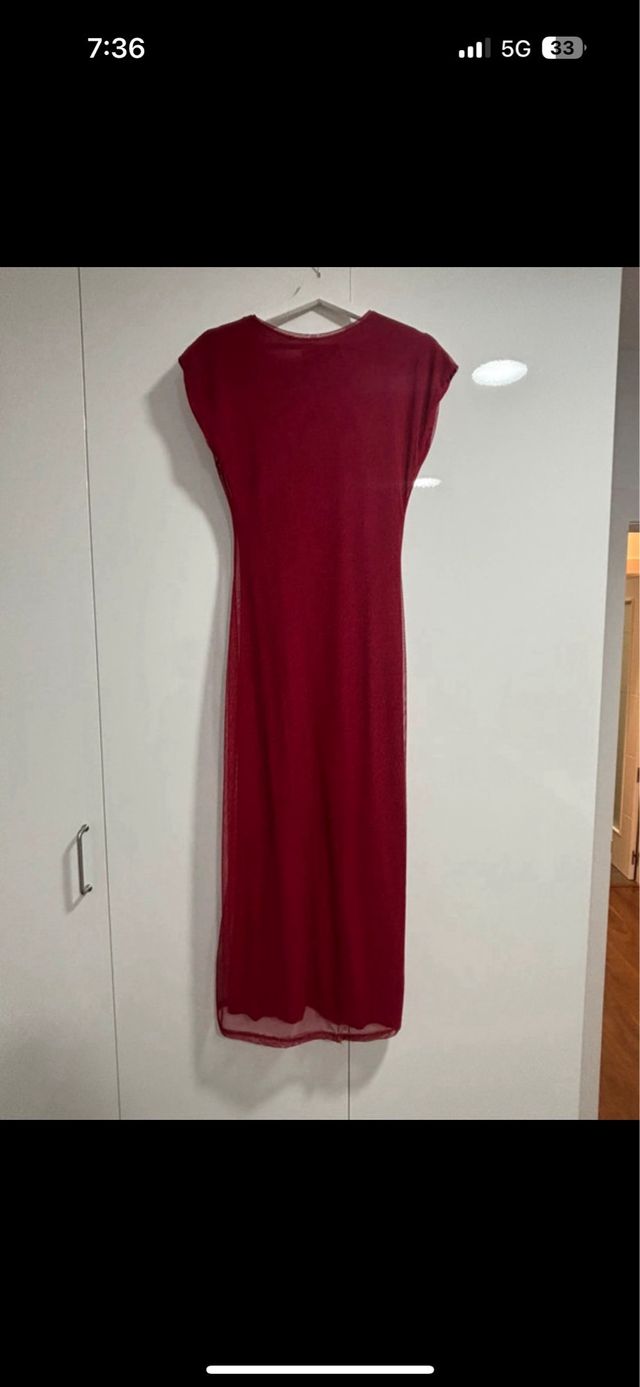 Vestido fiesta/boda JUAN AVELLANEDA Rojo