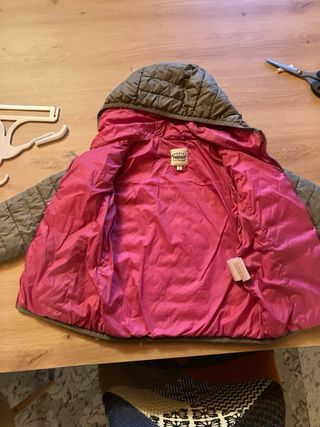 Piumino bambina verde 4 anni