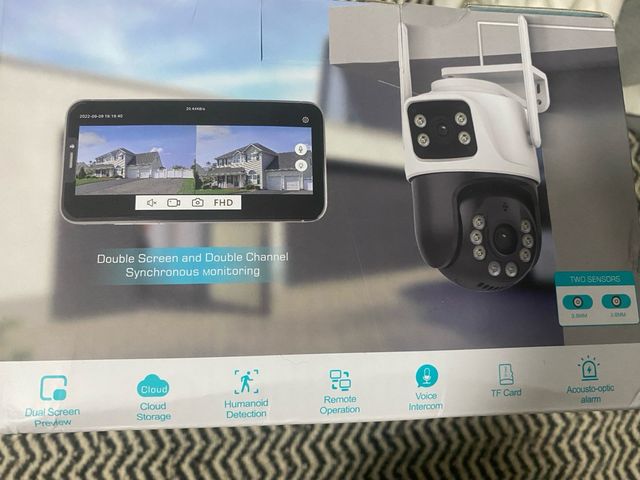 Cámara de Vigilancia WiFi Doble Pantalla :)