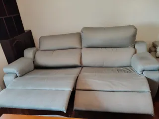 Sofá Eléctrico Beige Tela