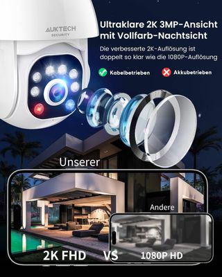 Cámara de vigilancia para exteriores AUKTECH