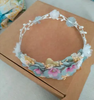 Vestido Comunión Niña Talla 16 Blanco y Azul