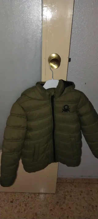 Chaqueta acolchada verde