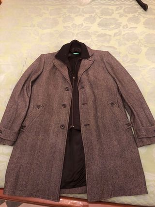 Cappotto uomo Benetton grigio taglia M