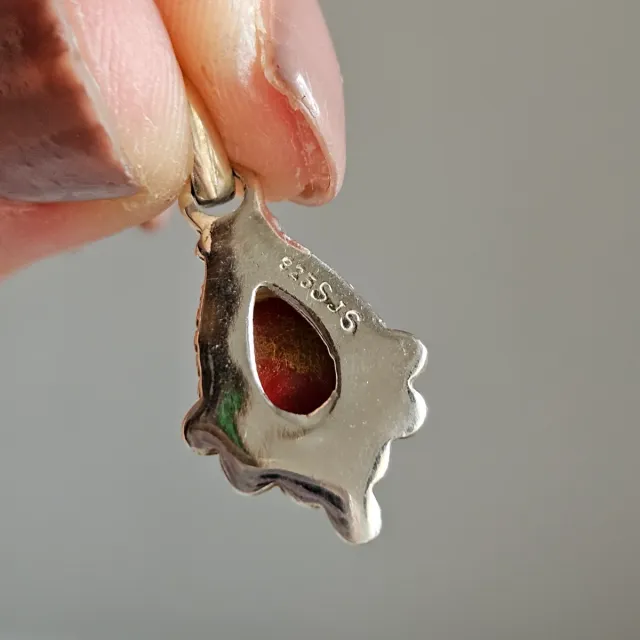 Colgante Plata 925 coral