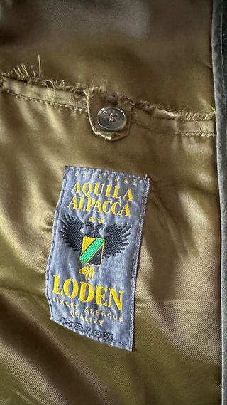 Abrigo Loden Verde Talla XXL