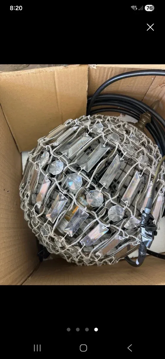 Lámpara colgante cristal