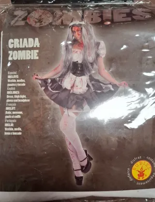 Disfraz Criada Zombie Talla Única