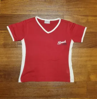 T-shirt rossa Beach Fun 9/10 anni