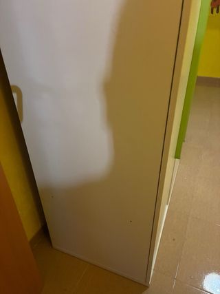 Armario blanco tiradores verdes  regalo cajoneras