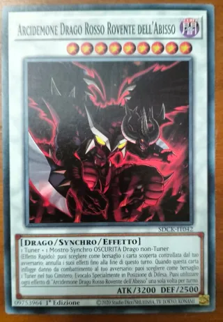 Arcidemone Drago Rosso Rovente dell'Abisso