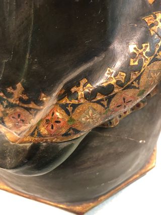 Virgen Inmaculada Escultura Madera Policromada!