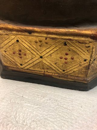 Virgen Inmaculada Escultura Madera Policromada!