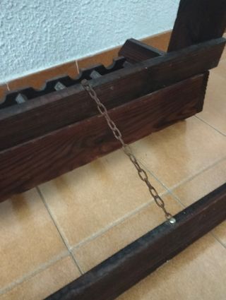 Botellero plegable de madera