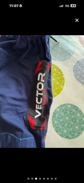 Kimono Jiu Jitsu Vector Niño Azul