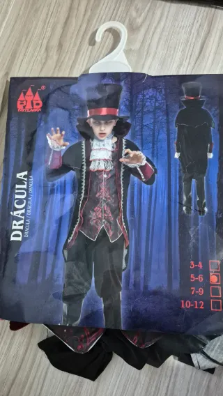 Disfraz Drácula Vampiro Gótico Niño