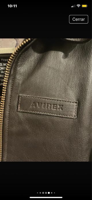 Chaqueta Cuero Avirex G1 Talla S