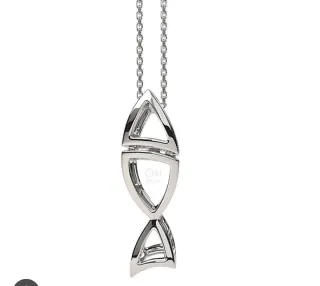 Collar Plata Ley Pez