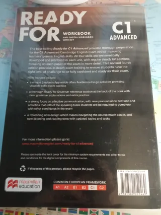 READY FOR C1 ADVANCED Workbook with key: libro