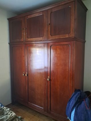 ARMARIO ROPERO MADERA ANTIGUO