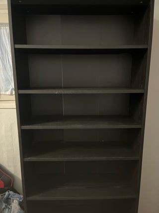 Librería Negra Ikea