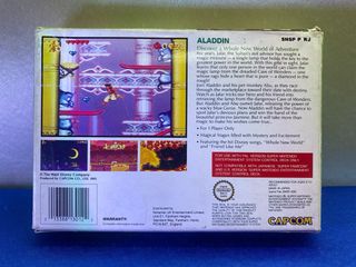 JUEGO PAL UKV SNES DISNEY ALADDIN COMPLETO
